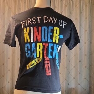 Colorful First Day of Kindergarten Kids Tee